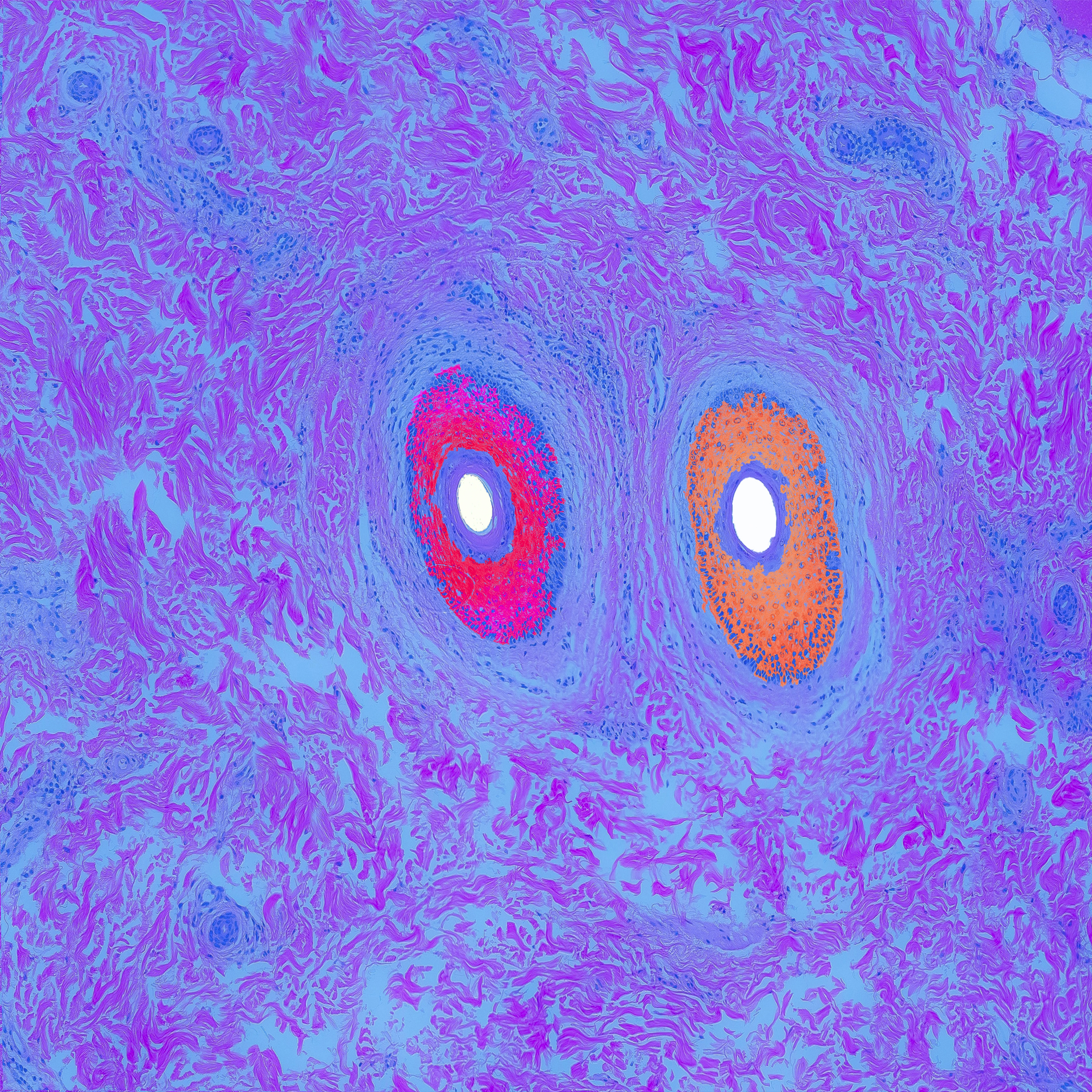 Between Blinks — histology art